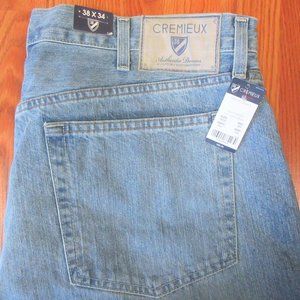 38x34 NEW! DANIEL CREMEIUX STRAIGHT LEG  JEANS
